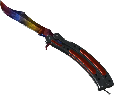 Butterfly Knife Marble Fade CS2 skin